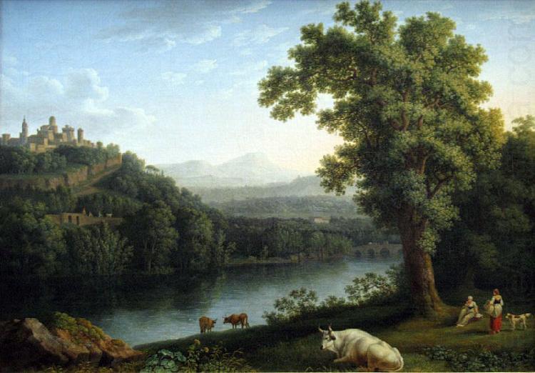Jacob Philipp Hackert River Landscape oil painting picture